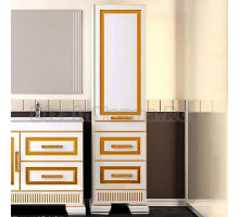 Шкаф-пенал Opadiris Оникс R золотая патина