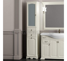 Шкаф-пенал Opadiris Риспекто 40 L слоновая кость, с бельевой корзиной