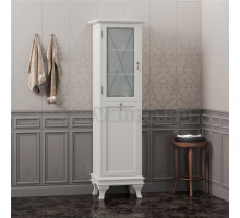 Шкаф-пенал Opadiris Борджи L слоновая кость, с бельевой корзиной