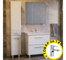 Мебель для ванной Raval Fest 80, белая + смеситель