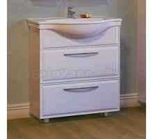 Тумба с раковиной Raval Classic 80 белая, напольная