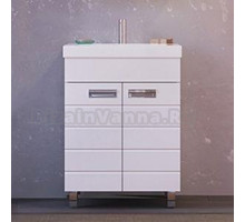 Тумба с раковиной Raval Kub 60 белая, напольная