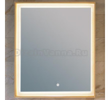 Зеркало Raval Frame 75 дуб сонома, с подсветкой