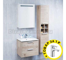 Мебель для ванной Roca Lago 60 светлый дуб + смеситель