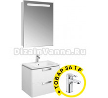 Мебель для ванной Roca Lago 60 белый глянец + смеситель