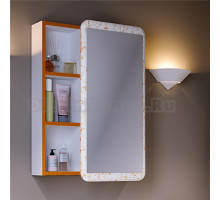 Зеркало-шкаф Runo Капри 55 оранжевое