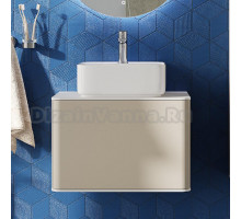 Тумба для комплекта STWORKI Ноттвиль 60 бежевый шелк, без выреза под смеситель