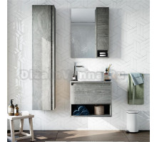 Мебель для ванной STWORKI Карлстад 60 дуб рошелье, роверелла, с отверстием под смеситель в столешнице