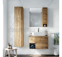 Мебель для ванной STWORKI Карлстад 75 дуб рустикальный, роверелла