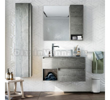 Мебель для ванной STWORKI Карлстад 90 дуб рошелье, роверелла, с отверстием для смесителя