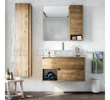 Мебель для ванной STWORKI Карлстад 90 дуб рустикальный, роверелла