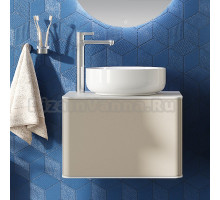 Тумба с раковиной STWORKI Ноттвиль 60 бежевый шелк