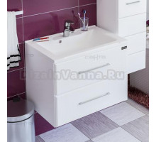 Тумба с раковиной СанТа Омега 65 подвесная белая