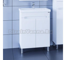 Тумба с раковиной СанТа Лондон 60 напольная, с дверками