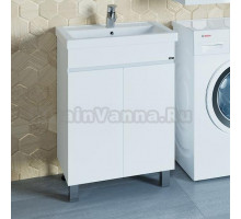 Тумба с раковиной СанТа Марс 60 напольная, с дверками