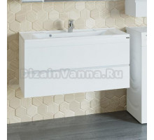 Тумба с раковиной СанТа Марс 90 подвесная