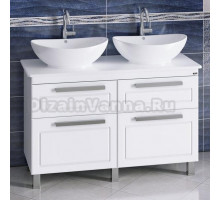 Тумба с раковиной СанТа Нептун 120 напольная, со столешницей