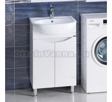 Тумба с раковиной СанТа Сатурн 50 напольная, 2 двери