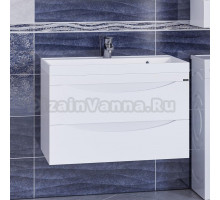 Тумба с раковиной СанТа Сатурн 80 подвесная