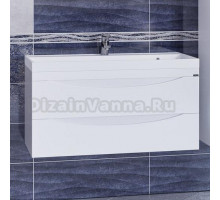 Тумба с раковиной СанТа Сатурн 100 подвесная