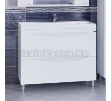 Тумба с раковиной СанТа Сатурн 100 напольная