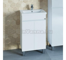 Тумба с раковиной СанТа Марс 50 напольная, с дверками