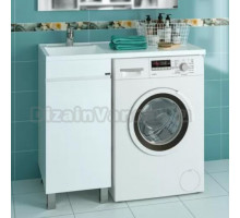 Тумба с раковиной СанТа Марс 38 напольная, для стиральной машины