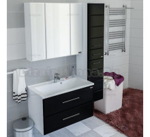 Мебель для ванной СанТа Омега Люкс 80 подвесная черная
