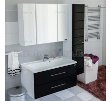 Мебель для ванной СанТа Омега Люкс 100 подвесная черная