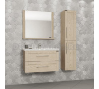 Мебель для ванной СанТа Венера 80 подвесная, дуб бежевый