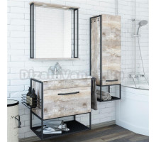 Мебель для ванной Sanflor Бруклин 65 бетон пайн, экзотик