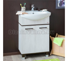 Тумба с раковиной Sanflor Толедо 60 венге, северное дерево светлое