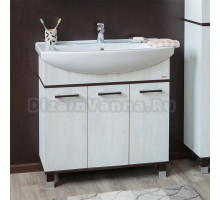 Тумба с раковиной Sanflor Толедо 85 венге, северное дерево светлое