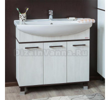 Тумба с раковиной Sanflor Толедо 105 венге, северное дерево светлое