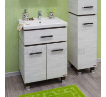 Тумба с раковиной Sanflor Техас 60 венге, северное дерево светлое