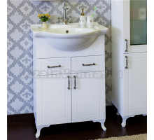 Тумба с раковиной Sanflor Глория 65 белая