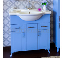 Тумба с раковиной Sanflor Глория 85 голубая