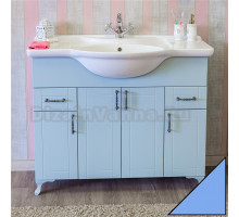 Тумба с раковиной Sanflor Глория 105, голубая