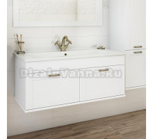 Тумба с раковиной Sanflor Ванесса 105 подвесная, белая