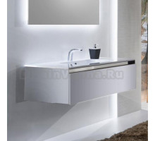 Тумба с раковиной Sanvit Кубэ-1 100 белый глянец