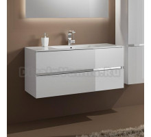Тумба с раковиной Sanvit Кубэ-2 100 белый глянец