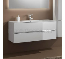 Тумба с раковиной Sanvit Кубэ-2 120 белый глянец