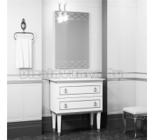 Мебель для ванной Smile Порто 80 белая, хром