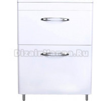 Тумба с раковиной Style Line Каре 60 напольная, Люкс Plus, белая