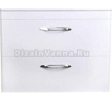 Тумба с раковиной Style Line Каре 80 подвесная, Люкс Plus, белая