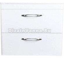 Тумба с раковиной Style Line Каре 70 подвесная. Люкс Plus, белая