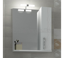 Зеркало-шкаф Triton Кристи 65 R с подсветкой, белый