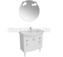 Мебель для ванной Triton Лира 80, 3 двери, 2 ящика, белая