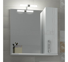 Зеркало-шкаф Triton Кристи 80 R с подсветкой, белый