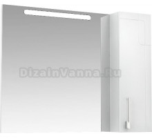 Зеркало-шкаф Triton Диана 100 R с подсветкой, белый
